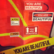 Load image into Gallery viewer, &quot;Warning&quot; sticker kit  from You are Beautiful (USA)