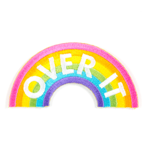"Over It" embroidered patch by These Are Things (USA)
