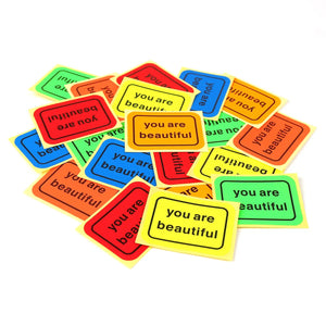 "Fluorescent Classic" sticker (20 pack) from You Are Beautiful (USA)