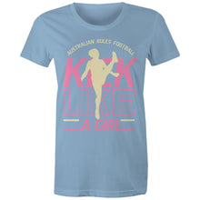 Load image into Gallery viewer, &quot;Kick Like a Girl&quot; (AFT) on AS Colour - Women&#39;s Maple Tee