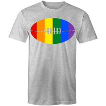 Load image into Gallery viewer, Rainbow Footy (AFT) on AS Colour Staple - Mens T-Shirt