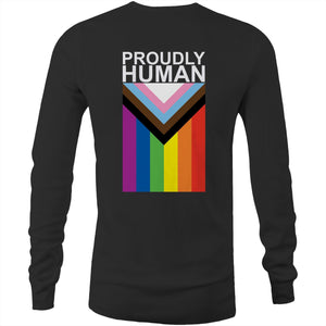 "Proudly Human" - AS Colour long sleeve TeeShirt