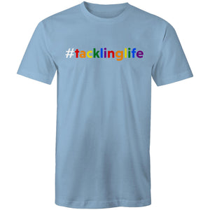 Tackling Life (AFT) on AS Colour Staple - Mens T-Shirt (white hashtag)