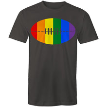 Load image into Gallery viewer, Rainbow Footy (AFT) on AS Colour Staple - Mens T-Shirt