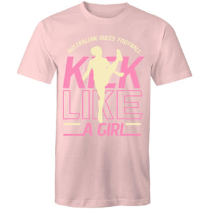 "Kick Like A Girl" (AFT) on AS Colour Staple - Mens style T-Shirt