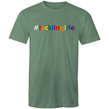 Load image into Gallery viewer, Tackling Life (AFT) on AS Colour Staple - Mens T-Shirt (white hashtag)
