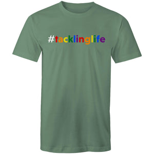Tackling Life (AFT) on AS Colour Staple - Mens T-Shirt (white hashtag)