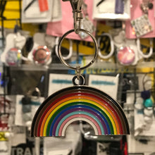 Load image into Gallery viewer, &quot;Inclusive Rainbow&quot; Keyring by Rising Violet Press