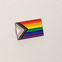 Load image into Gallery viewer, &quot;Progress Pride&quot; enamel pin by Daniel Quasar (USA)
