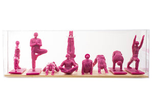 "Yoga Joes" series 1 in pink by Humango