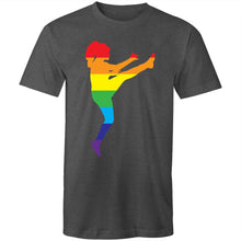 Load image into Gallery viewer, Rainbow Footy Girl (AFT) on AS Colour Staple - Mens T-Shirt