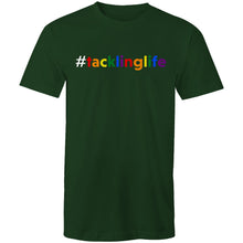 Load image into Gallery viewer, Tackling Life (AFT) on AS Colour Staple - Mens T-Shirt (white hashtag)