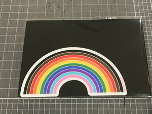 "Inclusive Rainbow" Sticker by Rising Violet Press (Melb)